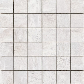 Milestone White - porcelain (Floor Tile, Wall Tile, Shower Floor Tile, Mosaic, Mosaic, Square, 12x12) tile